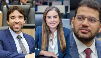 Deputados Marden Menezes, Bárbara Soares e Thales Coelho