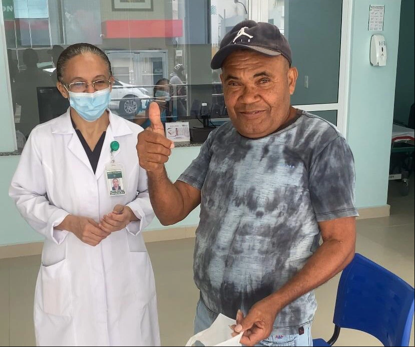 Francisco Soares começando seu tratamento..